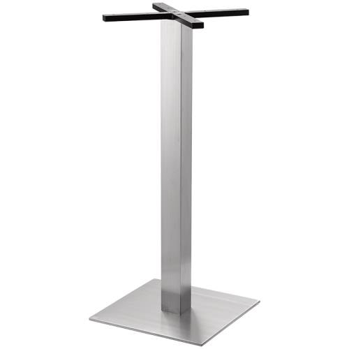 Stehtischgestell aus Edelstahl | flache Bodenplatte | 40x40 cm