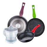thumbnail of BERGNER - Set di 3 Padelle Ø18/Ø22/Ø26 cm Jolie Alluminio Forgiato Adatte per Induzione con Spremiagrumi NATURALLY 40 W 1,2 L
