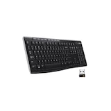 thumbnail of Teclado sem fios USB Logitech K270 - Resistente a salpicos - Teclas de acesso rápido - Preto 920-003746