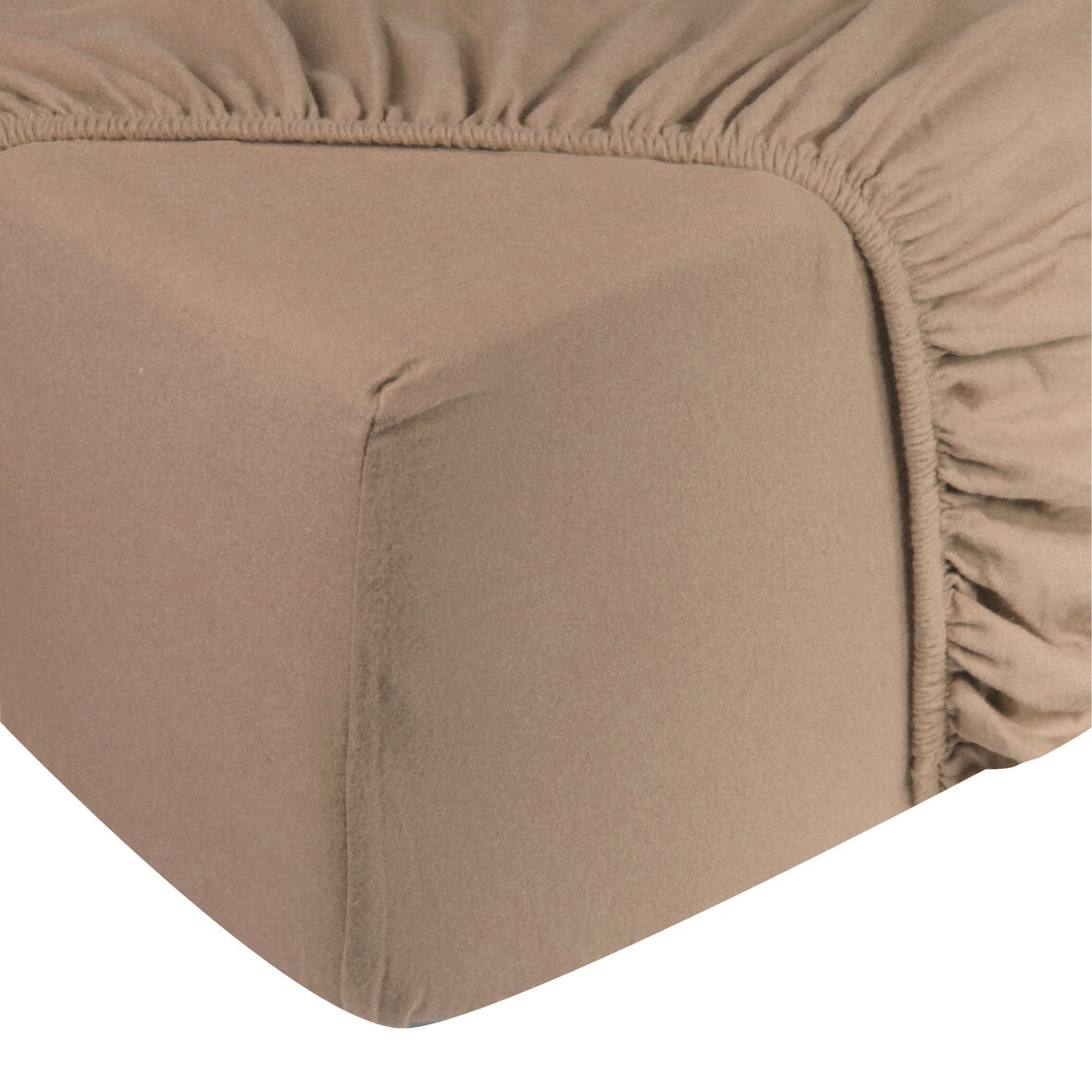 DoubleDry Hoeslaken Jersey 90 x 200 cm - 100% katoen - beige