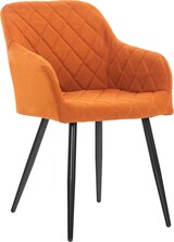 thumbnail of CHEFGASTRO Esszimmerstuhl SPRINGFIELD Stoff HxBxT 84x47x44cm Orange Küchenstuhl