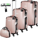 thumbnail of tectake Set de valises rigides Cleo 4 pièces avec pèse-valise 48 x 30,5 x 75 cm Or Rose