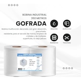 thumbnail of Bobina Papel Industrial Blancoplata (2 Bobinas de 350m)