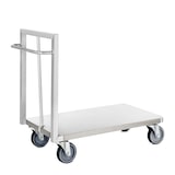 thumbnail of Tournus Schwerlast-Plattformwagen 100 x 600mm mit geschlossener Auflage. Aus Duralinox. Max Last 350 kg.