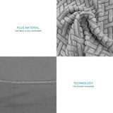 thumbnail of Intirilife 4x Elastische Stuhlhusse Stuhlüberzug in GEMUSTERT CREME GRAU mit 38 - 45 cm Sitzfläche und 45 - 65 cm Lehnenhöhe
