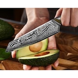 thumbnail of Wakoli Nitoko 3er Kiritsuke Damastmesser-Set - Profi Damast-Küchenmesser Set aus echtem 67 Lagen Damaststahl mit G10 Griff, durchgehender Erl - Inklus