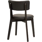 thumbnail of METRO PROFESSIONAL Silla de restaurante tapizada Alisora, set de 2 unidades, madera de haya/piel sintética, negro