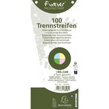 thumbnail of Exacompta 13595E 6x Packung mit 120 Trennstreifen, gelocht, trapezförmig aus Recycling-Papier 180g/qm, 105x240mm - Forever - Farben sortiert