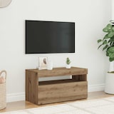 thumbnail of vidaXL TV-Schrank mit LED-Leuchten Artisan-Eiche 75x35x40 cm