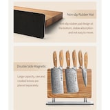 thumbnail of XinZuo - Dubbelzijdig Magnetisch Messenblok - Acaciahout
