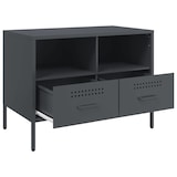 thumbnail of Helloshop26 - Multimedia-TV-Möbel TV-Regal Sideboard TV-Schrank Esszimmer Wohnzimmer Schlafzimmer 2-teilig Anthrazit 68 x 39 x 50,5 02_0028570