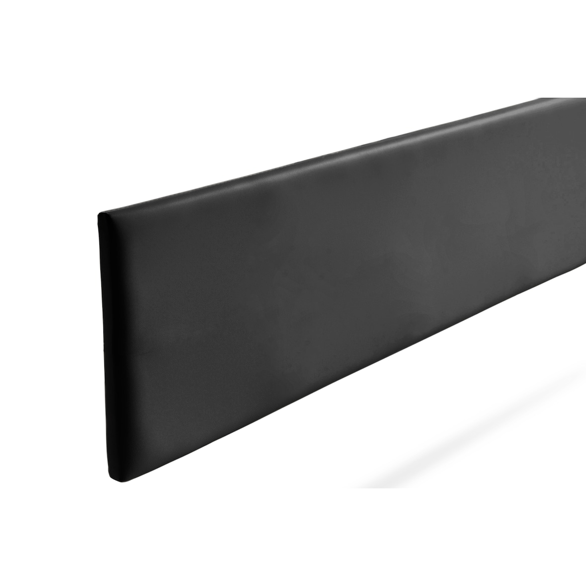 Gepolstertes Kopfteil NOVA Kunstleder 100x50x5 cm - Schwarz - Moonia