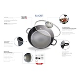 thumbnail of ELO Servierpfanne rund, Ø 24 cm, Aluguss, Antihaftversiegelung, mit Glasdeckel, induktionsfähig, backofenfest