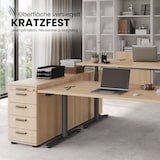 thumbnail of bümö Schreibtisch Schrank abschließbar, Schubladenschrank Holz in Nussbaum, Container mit Schubladen - Schubladen Schrank Büro, Schreibtisch