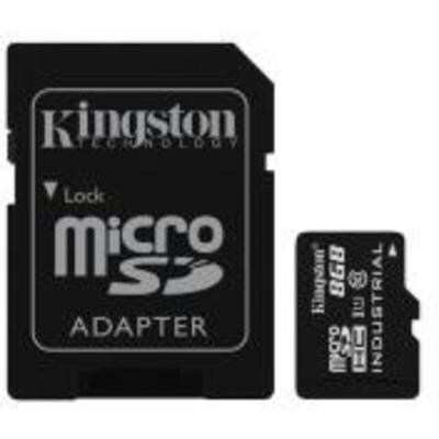 Tarjeta de memoria Micro SD KINGSTON 8GB MICROSDHC INDUSTRIAL C10 A1