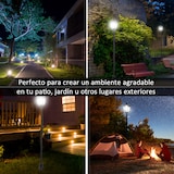 thumbnail of Farola Solar Exterior 6 LEDS Autonomía 6 Horas Encendido Automático Ø26,5x177cm