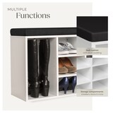 thumbnail of Schuhschrank mit Sitzpolster 103,5x48x30cm