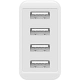 thumbnail of 4-fach USB-Ladegerät, mehrfach USB-Ladegerät, 30W, lädt bis zu 4 Geräte gleichzeitig, weiß