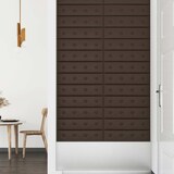 thumbnail of vidaXL Wandkopfteilen 12 pcs Braun 60 x 15 cm Kunstleder
