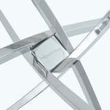 thumbnail of Esstisch Glas & Metall Silber/Transparent rund 88x88x75 cm für 2-4 Personen