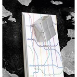 thumbnail of Sigel GL246 Glas-Magnettafel / Magnetboard Artverum, 55x130 cm, Design World-Map