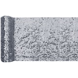 thumbnail of Tischläufer silber aus Pailletten 3 m x 19 cm