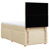 thumbnail of vidaXL Boxspringbett mit Matratze Creme 80x200 cm Stoff