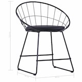 thumbnail of vidaXL Esszimmerstühle mit Kunstledersitzen 4 Stk. Schwarz Stahl