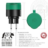thumbnail of BEARWARE Wlan Steckdose Outdoor - Sprachsteuerung via Alexa oder Google Home - 2,4 Ghz WiFi - 3600 W - Smart Plug WiFi Steuerung per App Smart Life