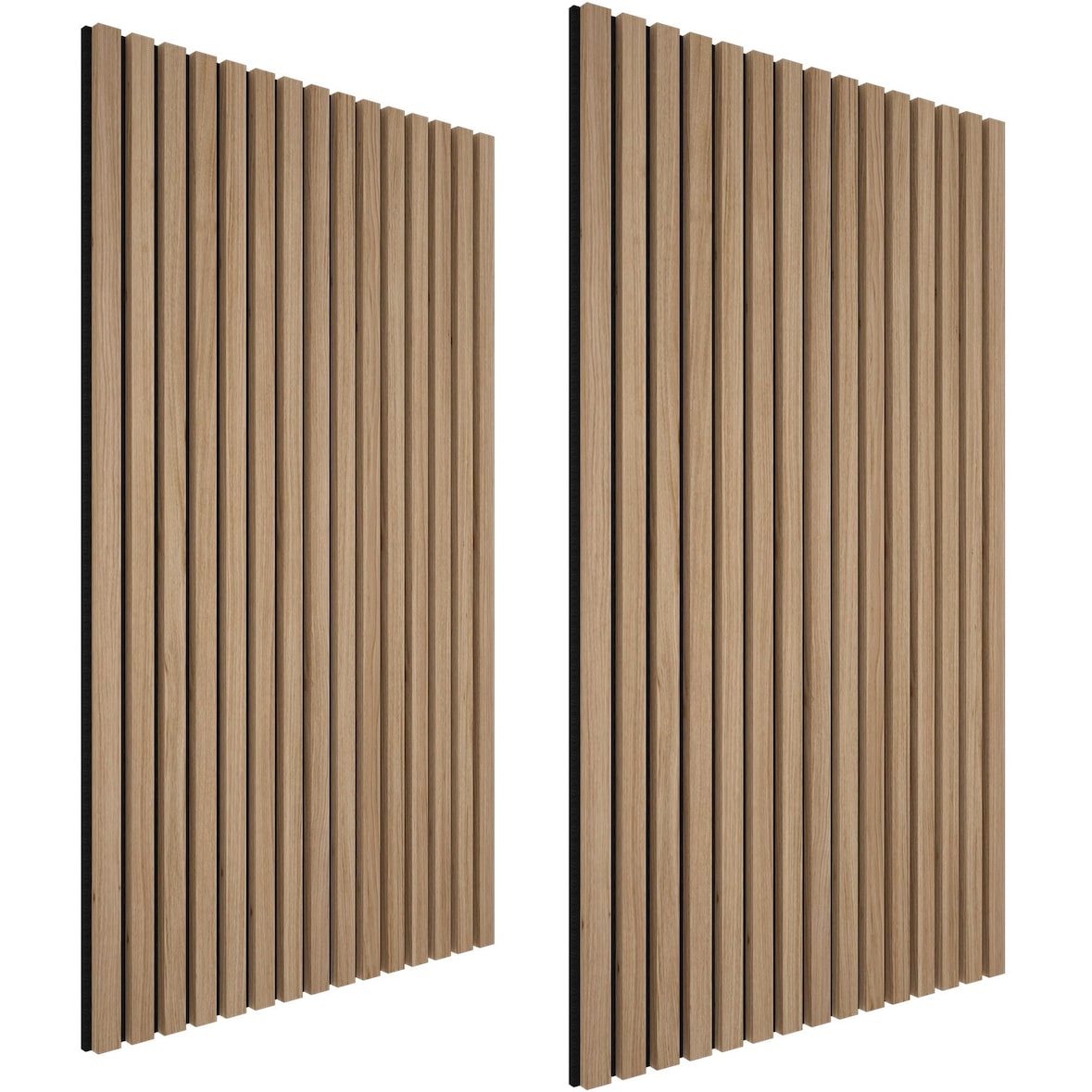 tectake Panneaux acoustiques SONIC WALL aspect bois - Chêne clair, Lot de 2 - 405389
