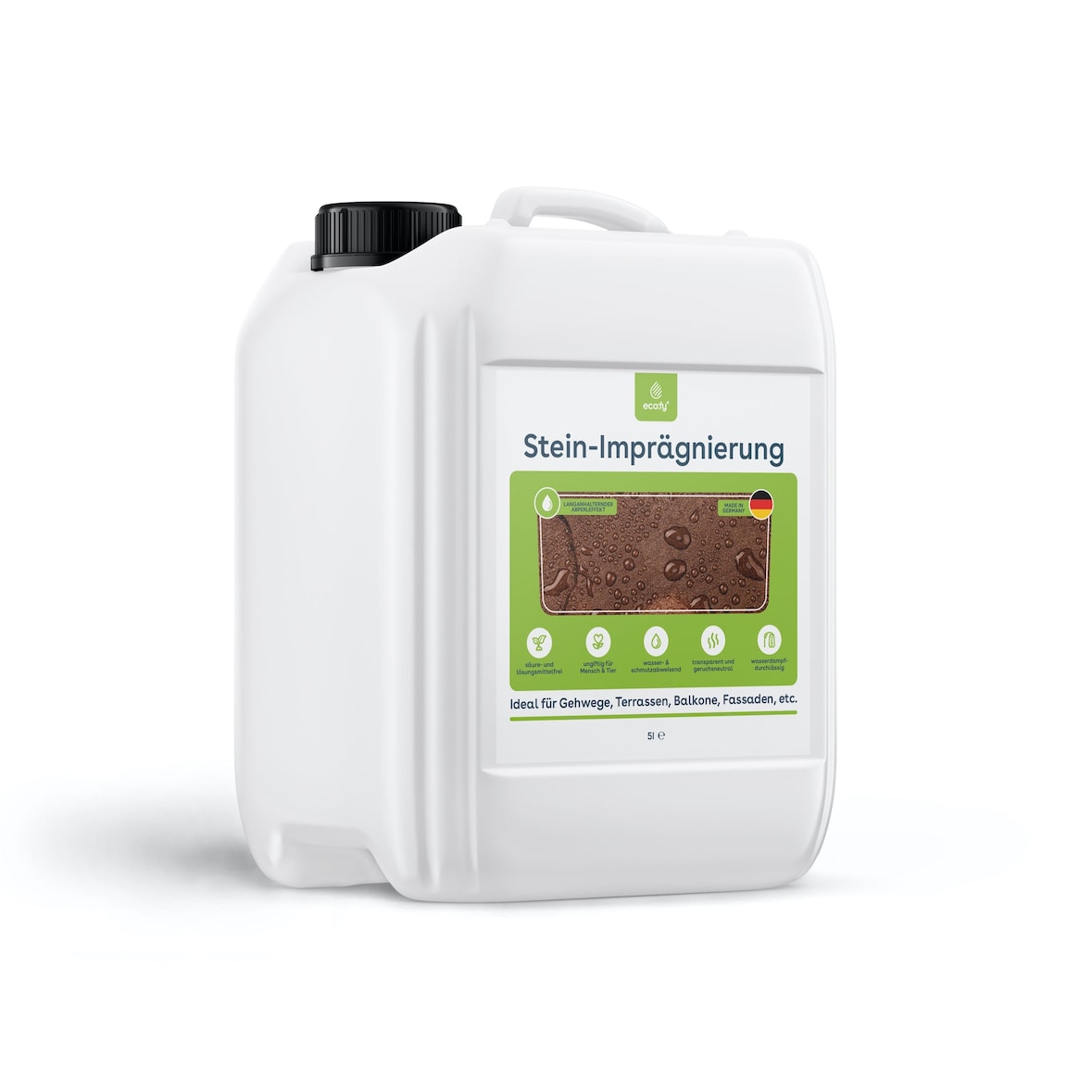 eco:fy Stein-Imprägnierung - 10l - Versiegelung gegen Regen und Schmutz