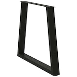 thumbnail of vidaXL Esstisch Beine V-Form 3 Stück Schwarz 70x(72-73,3) cm Stahl