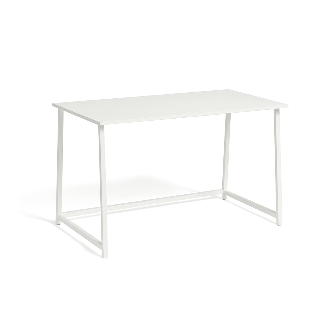 DUPI Escritorio Plegable PRACTIC 100x50 cm – Mesa Ordenador Blanca con  Estructura Metálica Resistente, Multifuncional para Estudio u Oficina en Casa