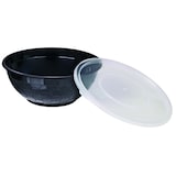 thumbnail of FHC - 500Pcs - Bol plastique PP rond noir avec couvercle transparent - H59mm 200ml