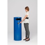 thumbnail of PROREGAL Kombiascher mit Einflügeltür | Ascher innen | 70 Liter, HxBxT 104,5x42x42cm | Verzinkter Stahl | Blau | Mülleimer Aschenbecher Abfalleimer