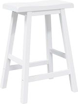 thumbnail of vidaXL Barhocker 2 Stk. Weiß Massivholz Gummibaum