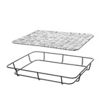 thumbnail of Hendi Brotkorb mit Edelstahlrand, 400x300x50 mm, grau