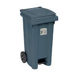 thumbnail of Bidone Carrellato Lt.120 Con Pedale Grigio Ferro