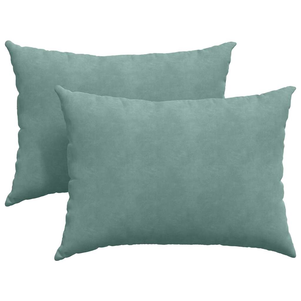 vidaXL Sofakissen 2 pcs Meergrün 70 x 50 cm Cordstoff