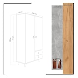 thumbnail of Armario CYRİA Roble Amarillo 100x190x52 cm