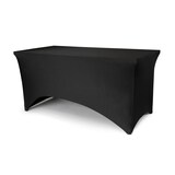 thumbnail of 24x Bankett-Tischbezug, 183x76x74 cm, schwarz Tisch Husse Stretch Tischdecke