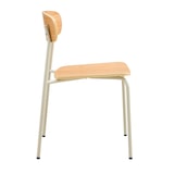 thumbnail of Set van 2 beige houten stoelen