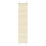 thumbnail of vidaXL Plissee Creme 45x200 cm Stoffbreite 44,4 cm Polyester