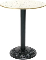 thumbnail of RestooTab - Tisch Versailles Ø60cm Dekor terrazzo cassata kanten messingfarben