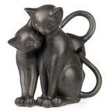 thumbnail of Dekofigur Figur Katze Kater Katzen Katzenpaar Polyresin Antik Stil H 17,5 cm