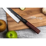 thumbnail of Couteau Sayuto Sequoia San Mai modèle chef 21cm brute de forge