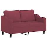 thumbnail of vidaXL 2-Sitzer-Sofa Weinrot 140 cm Stoff