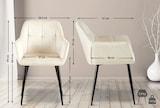 thumbnail of 4er Set Esszimmerstühle Emia creme/Samt