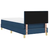 thumbnail of vidaXL Boxspringbett mit Kissen mit Kopfteil Blau 100 x 200 cm Stoff