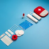 thumbnail of Relaxdays Kühlpads, 4er Set, Kalt-Warm-Kompressen, 9 x 15 cm, Erste Hilfe, wiederverwendbare Gelkühlkompressen, blau